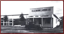 Wyoming State History - Town Lumber Co. - Today's postoffice.