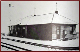 Wyoming State History - Union Pacific Railroad depot built 1928 